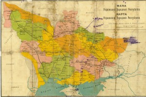 Карта УНР, выпущенная в 1918 году